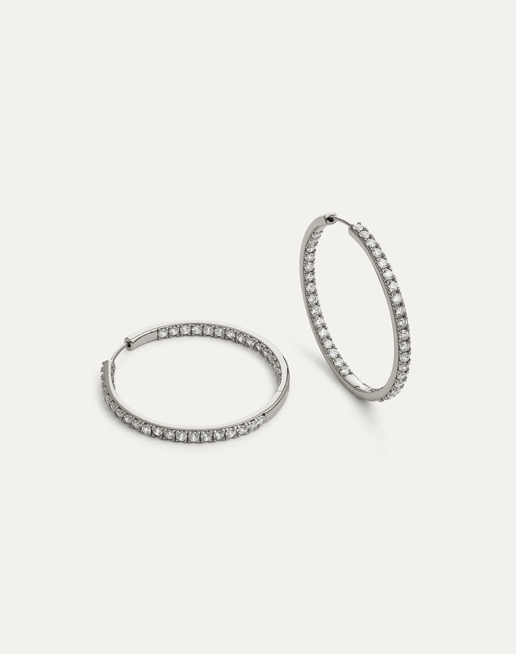 BE PLAYFUL Hoop Earrings 45.0mm - Silver