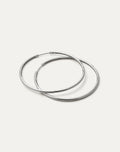 BE PROUD Hoop Earrings 35.0mm - Silver