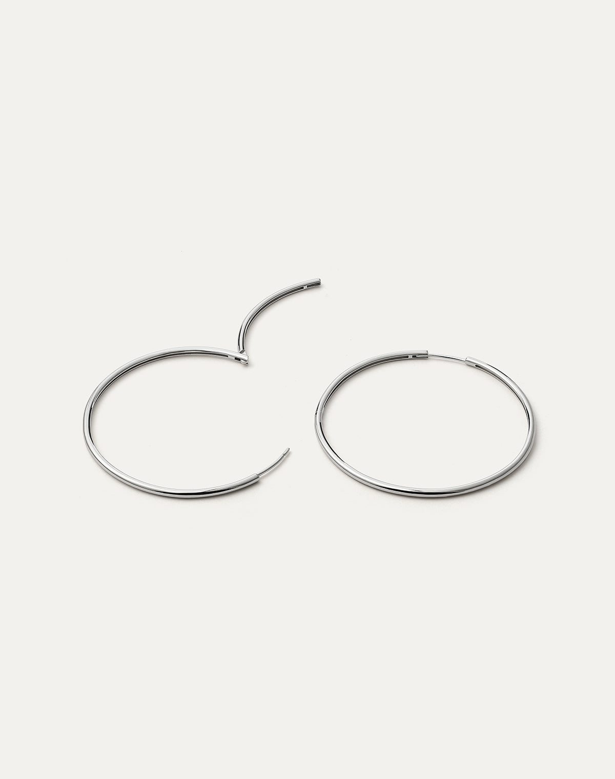 BE PROUD Hoop Earrings 35.0mm - Silver