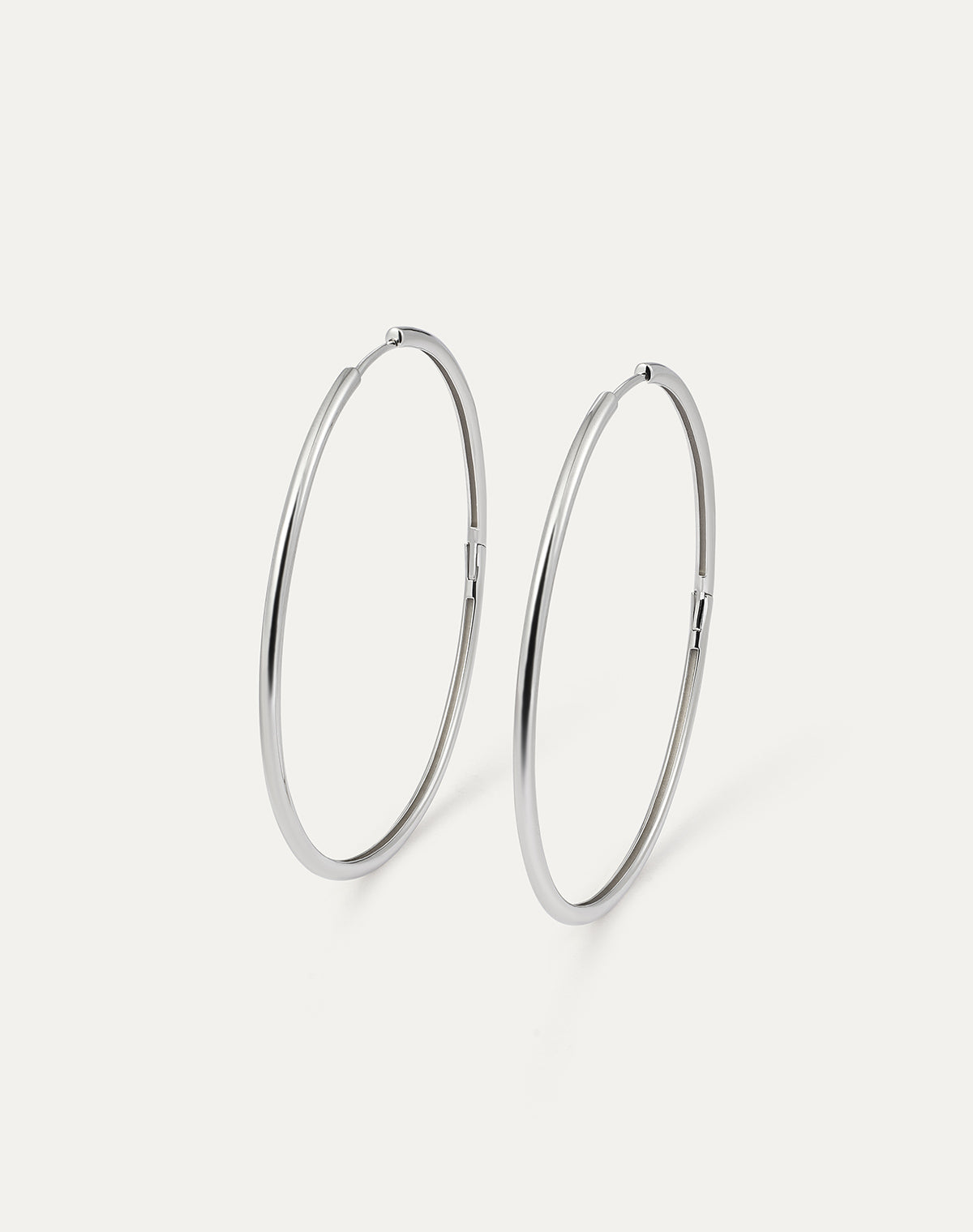 BE PROUD Hoop Earrings 35.0mm - Silver